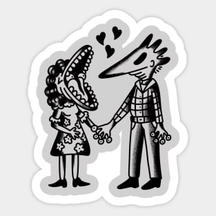 Married ghosts Sticker